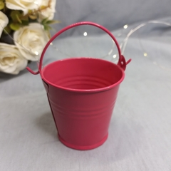 Souvenir Balde Metal Colores Mediano 7 Cm - Somos tu Evento
