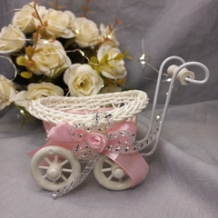 Imagen de Mini Cochecitos/ Carrito Mimbre Souvenir Decoración