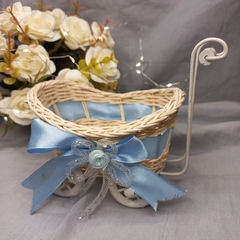 Imagen de Mini Cochecitos/ Carrito Mimbre Souvenir Decoración