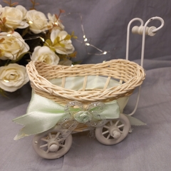 Mini Cochecitos/ Carrito Mimbre Souvenir Decoración - comprar online