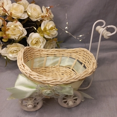 Mini Cochecitos/ Carrito Mimbre Souvenir Decoración - tienda online