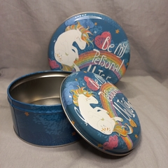 Imagen de set 2 latas unicornio