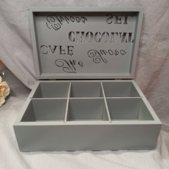 CAJA DE TE 6 DIVISIONES