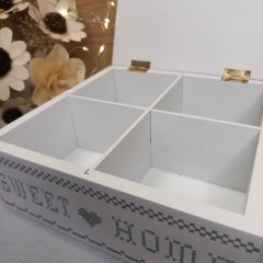 CAJA DE TE CORAZON DE 4 DIVISIONES en internet