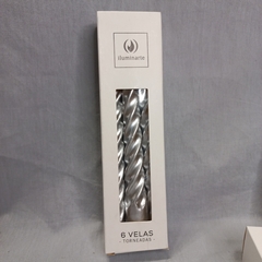 vela Torneada Mediana 20 cm Caja x 6 - Somos tu Evento