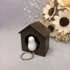llavero pajarito con casita - comprar online