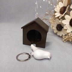 llavero pajarito con casita