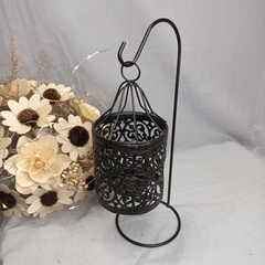 jaula negra con pie 26cm - Somos tu Evento