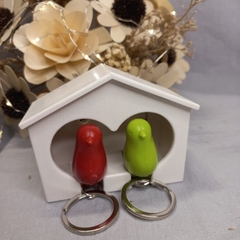 LLAVERO 2 PAJARITOS CON CASITA - tienda online