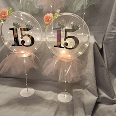 centro de tul con numero - tienda online