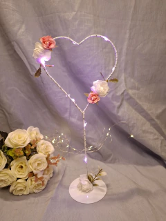 centro de mesa chico 25cm corazon - Somos tu Evento