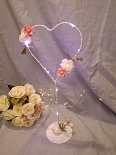 centro de mesa chico 25cm corazon - comprar online