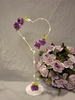 centro de mesa chico 25cm corazon - comprar online
