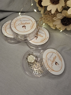 Imagen de llavero angel con cajita personalizada