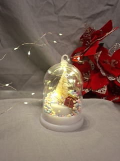 Adorno Cupula Navideña Arbolito Led Ch 11 X 7cm