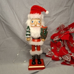 Cascanueces De Madera Papa Noel 25cm - Somos tu Evento