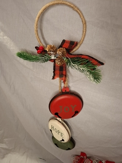 adorno navideño puerta cascabeles chatos x3 - tienda online
