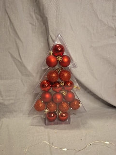 Adornos De Navidad Caja De Acetato Con 17 Bolas 3cm - comprar online