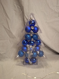 Adornos De Navidad Caja De Acetato Con 17 Bolas 3cm - comprar online
