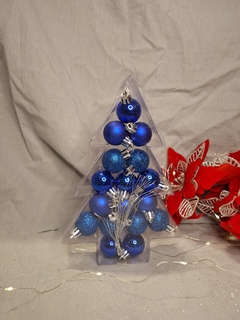 Adornos De Navidad Caja De Acetato Con 17 Bolas 3cm - tienda online