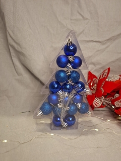 Adornos De Navidad Caja De Acetato Con 17 Bolas 3cm - Somos tu Evento