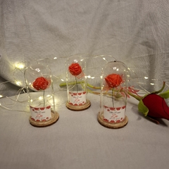 Imagen de souvenir mini rosa encantada 7cm