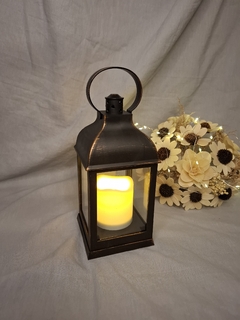 FAROL VINTAGE LED CENTRO DE MESA DECO 22 CM - Somos tu Evento