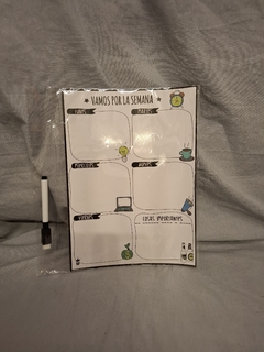 Calendario Pizarra Magnetica Iman Mes Semana - Somos tu Evento