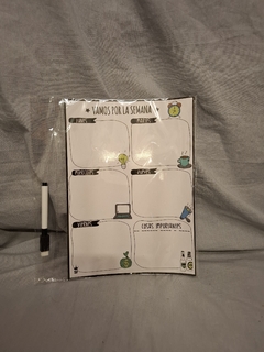 Calendario Pizarra Magnetica Iman Mes Semana - tienda online