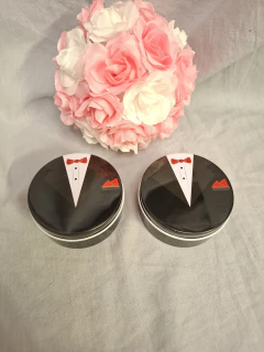 souvenir latitas de novio y novia