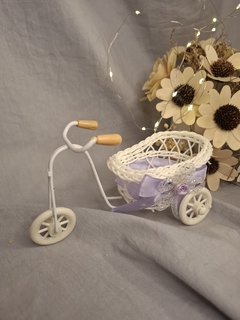 bici mimbre con moño - tienda online