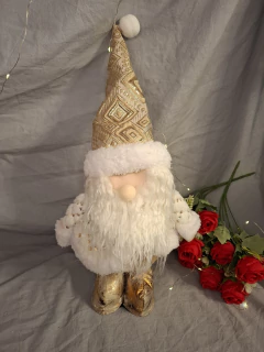 Imagen de Muñecos navideños felpa dorados