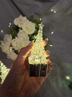 arbolito de navidad de acrilico regalo con luz - Somos tu Evento