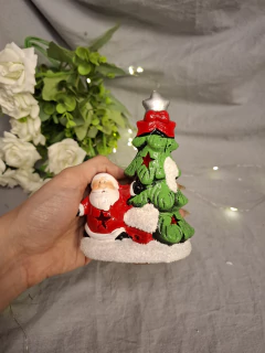 arbolito navidad ceramica con luz - tienda online