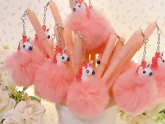 lapicera pompon unicornio