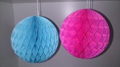 Bola De Papel Nido De Abeja Para Colgar Decorar Eventos 30cm en internet