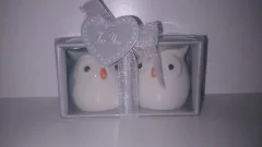 Saleroy pimentero pareja de buhos Souvenir Casamiento Boda en internet