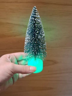 arbolito de navidad luz verde 14cm - comprar online