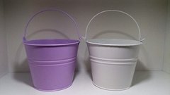 Imagen de Balde Lila/ Blanco Grande 12,5 Cm