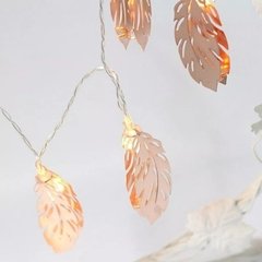 Guirnalda Decorativa Luces Led Plumas Metal A Pila - Somos tu Evento