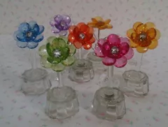 Souvenir Rosa Flor Cristal 15 Años Casamientos - tienda online