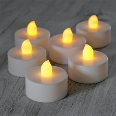 Velita Vela Luz Led Bajita Blanca/ Calida - comprar online