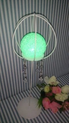 Centro De Mesa Candelabro 43cm Caireles 15 Años Bola Led en internet