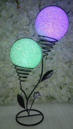 Centro De Mesa Candelabro Luz Multicolor - Somos tu Evento