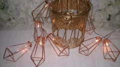 Guirnalda 10 Faroles Estilo Nordico Industrial A Pilas - Somos tu Evento