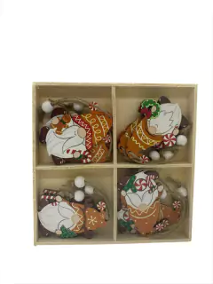 Adornos De Navidad Caja De 12 Colgantes en internet