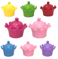 Souvenir Caramelera Corona Mini Plástico - 7 Cm - tienda online