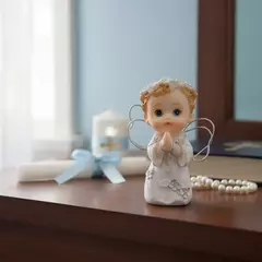 adorno souvenir comunion angel arrodillado 6cm - Somos tu Evento
