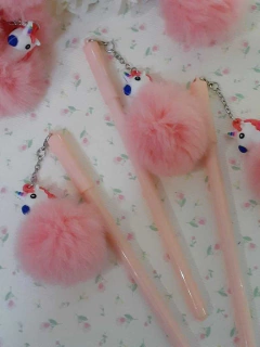 Imagen de lapicera pompon unicornio