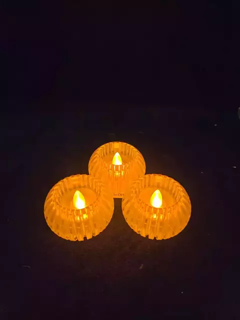 VELA LED MINI FANAL REDONDO DE ACRILICO - comprar online